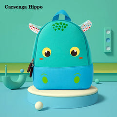 3D Cartoon Animal Backpack Unisex Daily Waterproof School Bag for Toddler
