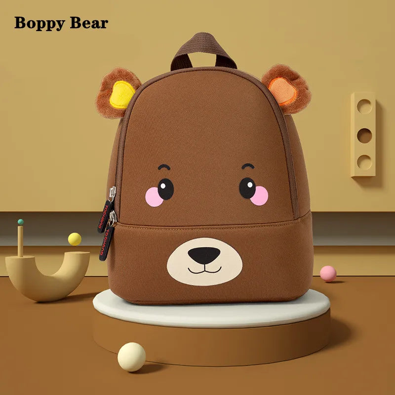3D Cartoon Animal Backpack Unisex Daily Waterproof School Bag for Toddler