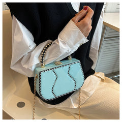 Candy Ins Girl's Handheld Crossbody Chain Box Bag
