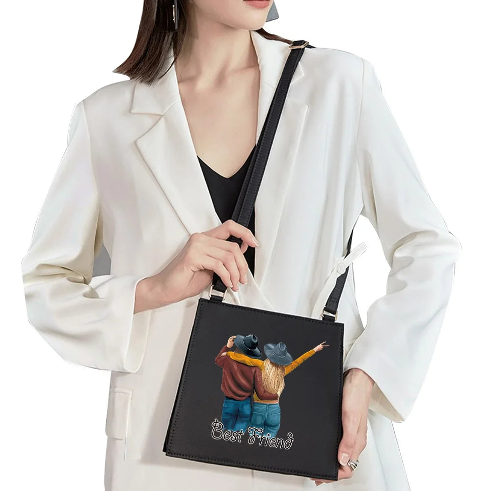 Pattern Printing Shoulder Bag Woman Messenger Bag Lady Handbag