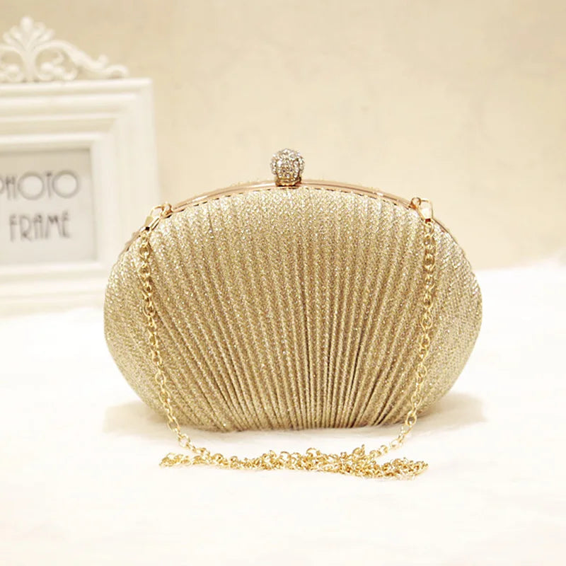 Lady Diamond Evening Clutch Bag Wedding Handbag Bridal Purse Chain Shoulder Bag