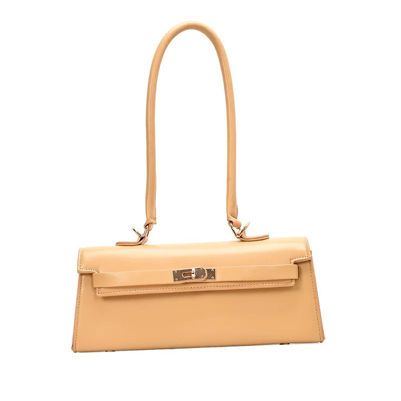 Lady Armpit Hand Bag Girl Versatile One-shoulder Bag Woman Soft Handle Buckle