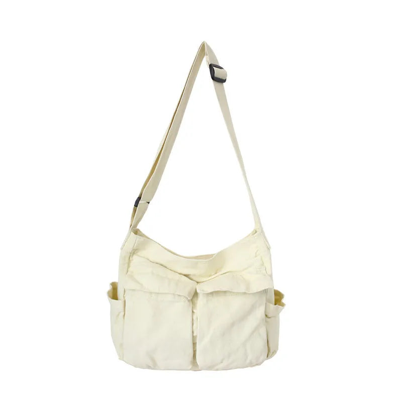 Large Capacity Soft Denim Shoulder Bag for Travel
