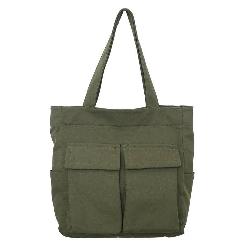 Large Capacity Soft Denim Shoulder Bag for Travel