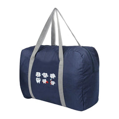 Large Capacity Folding Travel Bags Handbag Duffle Bag Teeth Printed