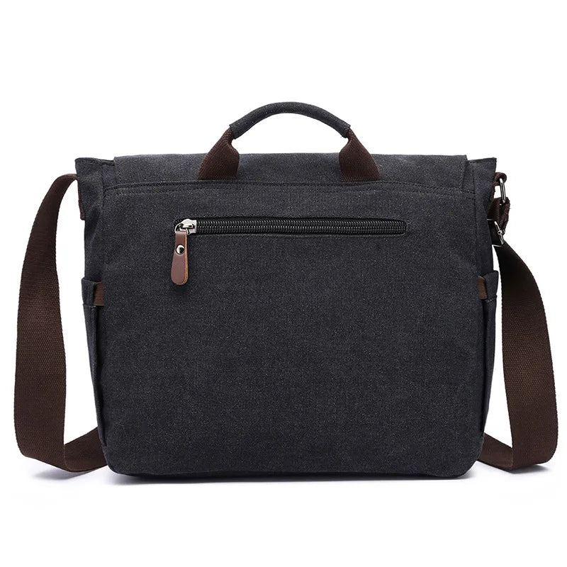 Large Capacity Vintage Canvas Briefcase Men Messenger Bags