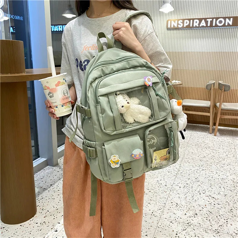 Large Capacity Student Schoolbag Waterproof Anti-Theft Backpack