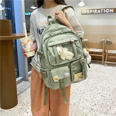 Large Capacity Student Schoolbag Waterproof Anti-Theft Backpack