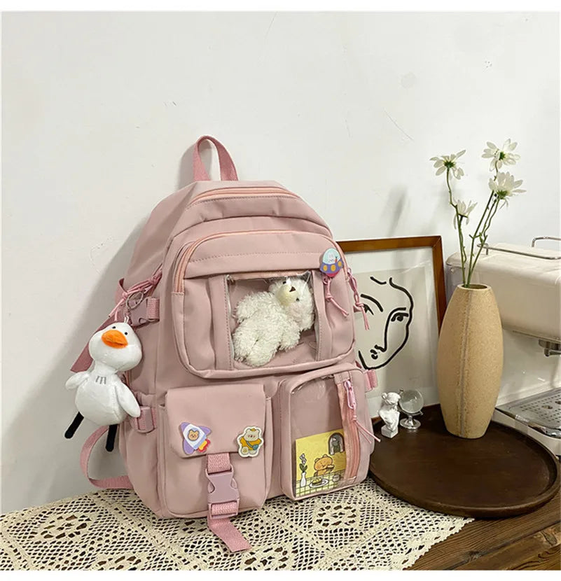 Large Capacity Student Schoolbag Waterproof Anti-Theft Backpack
