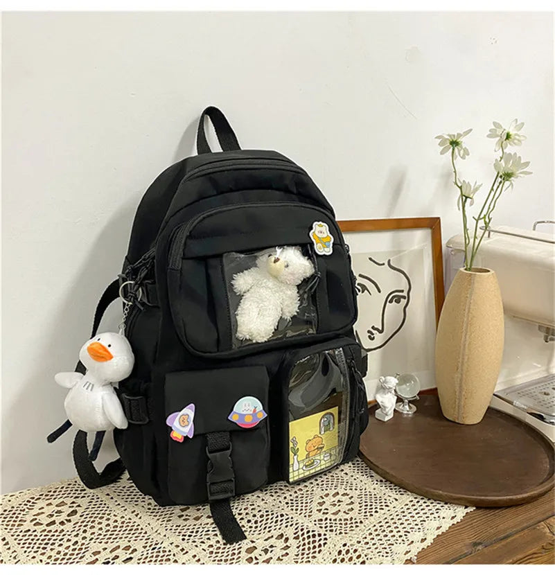Large Capacity Student Schoolbag Waterproof Anti-Theft Backpack