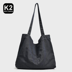 Canvas Women Bags Large Capacity Reusable Shopping Bag Retro Handbags