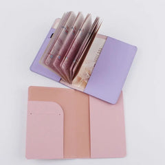 Lover Couple Passport Cover Hot Stamping Plane Women Men Travel Wedding