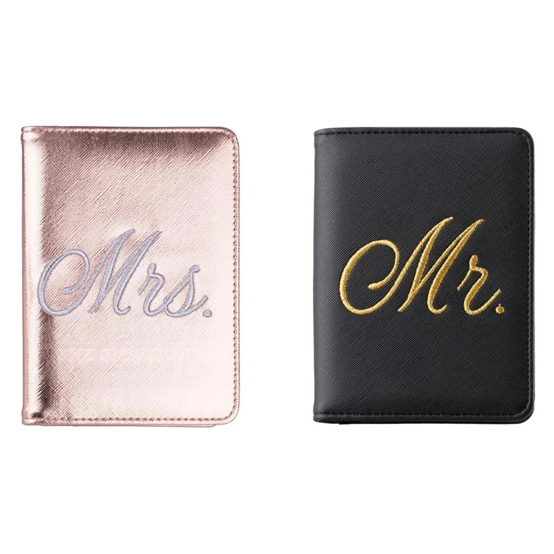 Mr and Mrs Passport Cover Set