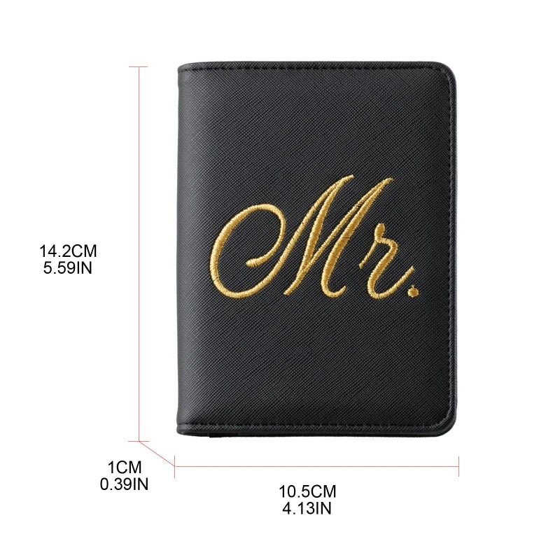 Mr and Mrs Passport Cover Set