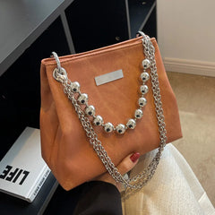 Women's Chain Shoulder Bag Crossbody Tote Handbag