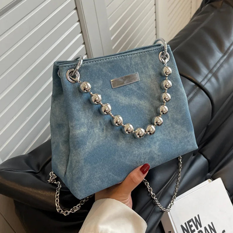 Women's Chain Shoulder Bag Crossbody Tote Handbag