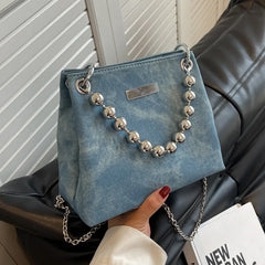 Women's Chain Shoulder Bag Crossbody Tote Handbag