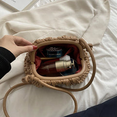 Embroidered Thread Messenger Bag Purse Crossbody Clutch