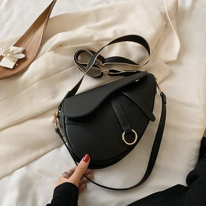Vintage Crossbody Saddle Bag for Women