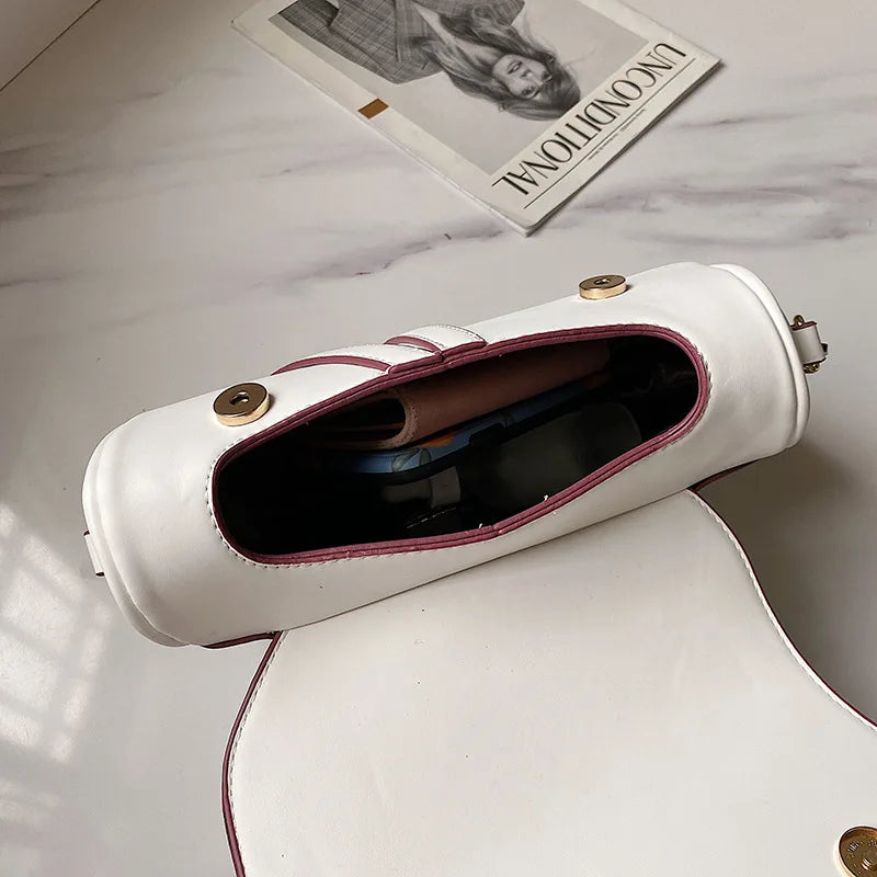 Vintage Crossbody Saddle Bag for Women