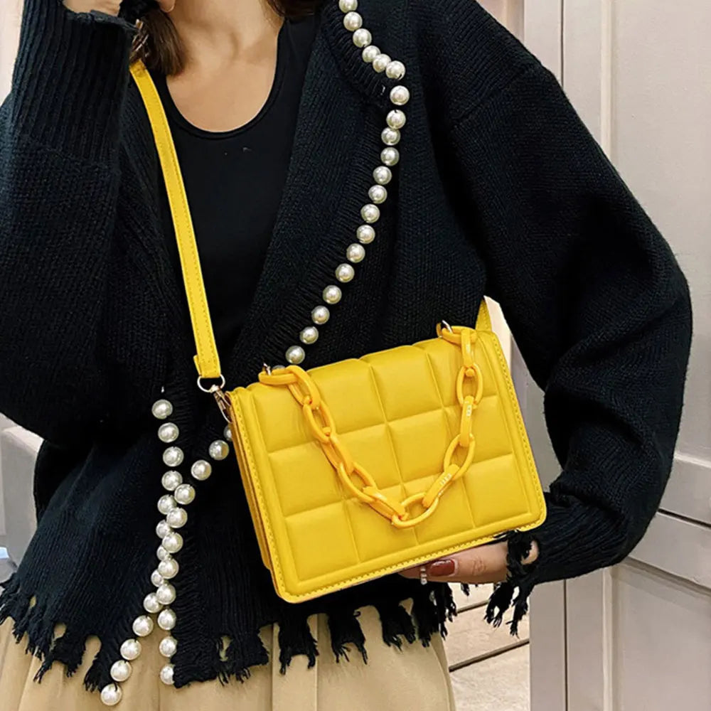 Women's Crossbody Bag PU Leather Clutch Shoulder Messenger Purse