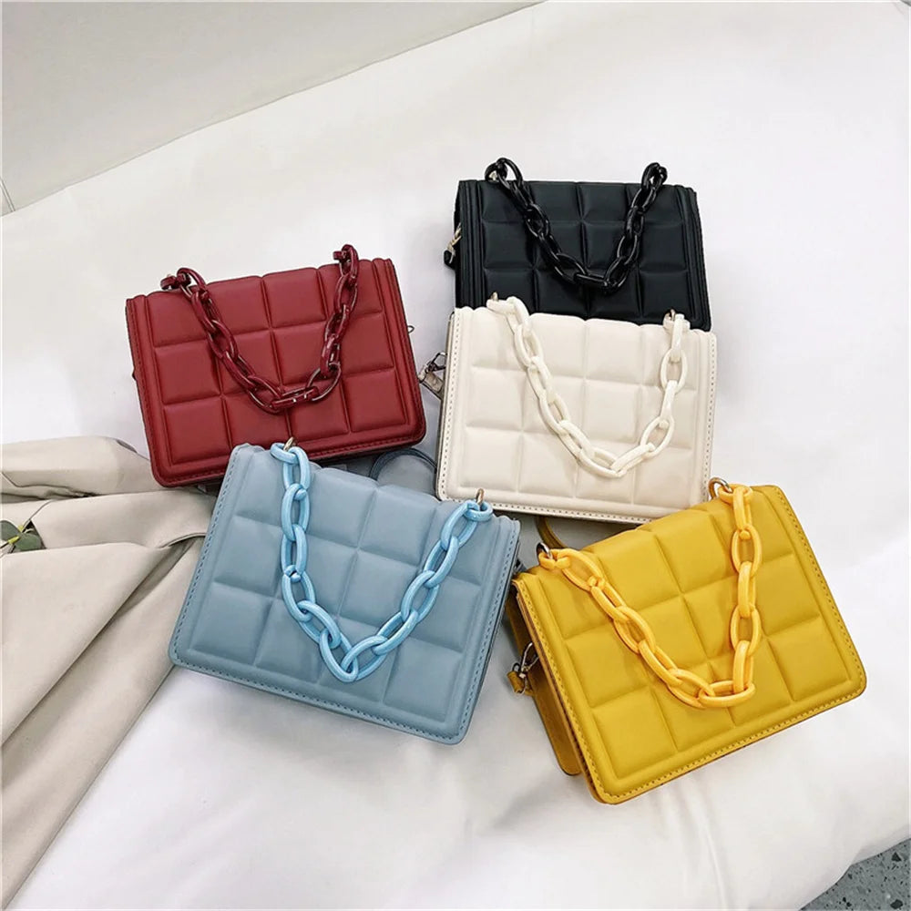 Women's Crossbody Bag PU Leather Clutch Shoulder Messenger Purse