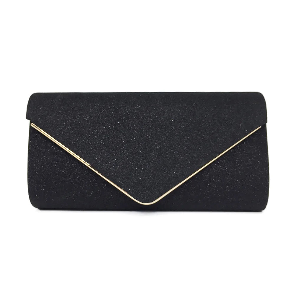 Glitter Envelope Clutch Evening Bag Vintage Wedding Handbag