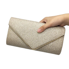 Glitter Envelope Clutch Evening Bag Vintage Wedding Handbag