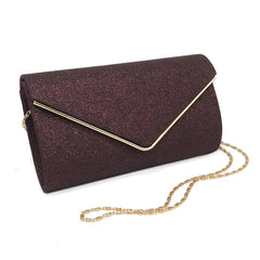 Glitter Envelope Clutch Evening Bag Vintage Wedding Handbag