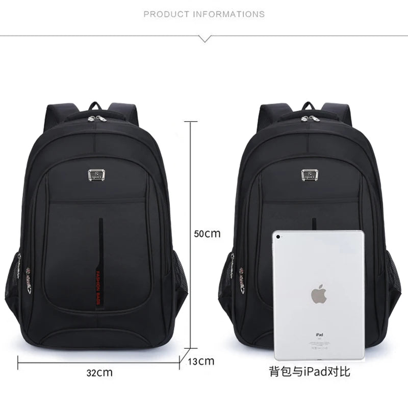 Large Business Men Backpack Oxford School Shoulder Bags Male Backpack