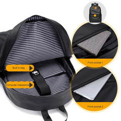 Men's Waterproof Business Laptop Backpack Large Capacity Bagpack Rucksack