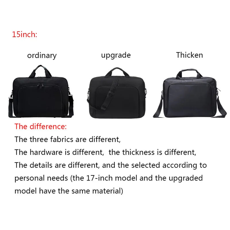 17 inch Laptop Bag Men's Briefcase Messenger Bag for Business Office Documents