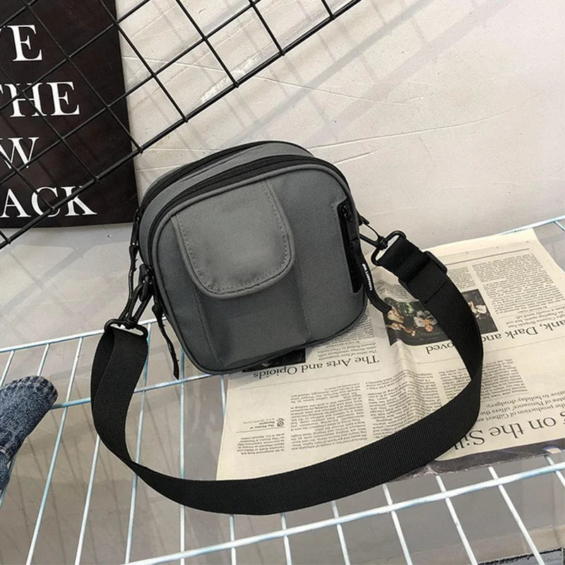 Men's & Women's Shoulder Bag Square Satchel with Detachable Strap