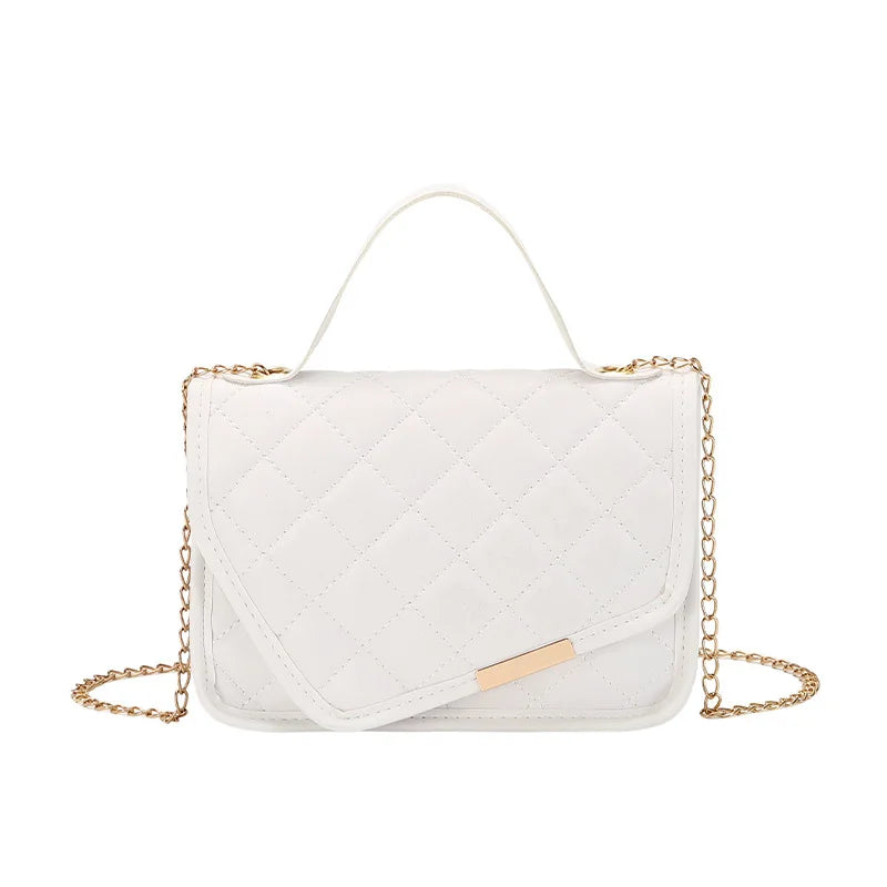 Lingge Embroidery Messenger Bag for Women Chain Shoulder Bags