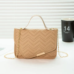 Lingge Embroidery Messenger Bag for Women Chain Shoulder Bags