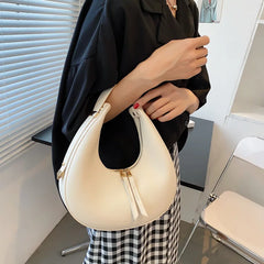 Half Moon Women Bags Adjustable Leather Strap Shoulder Bags