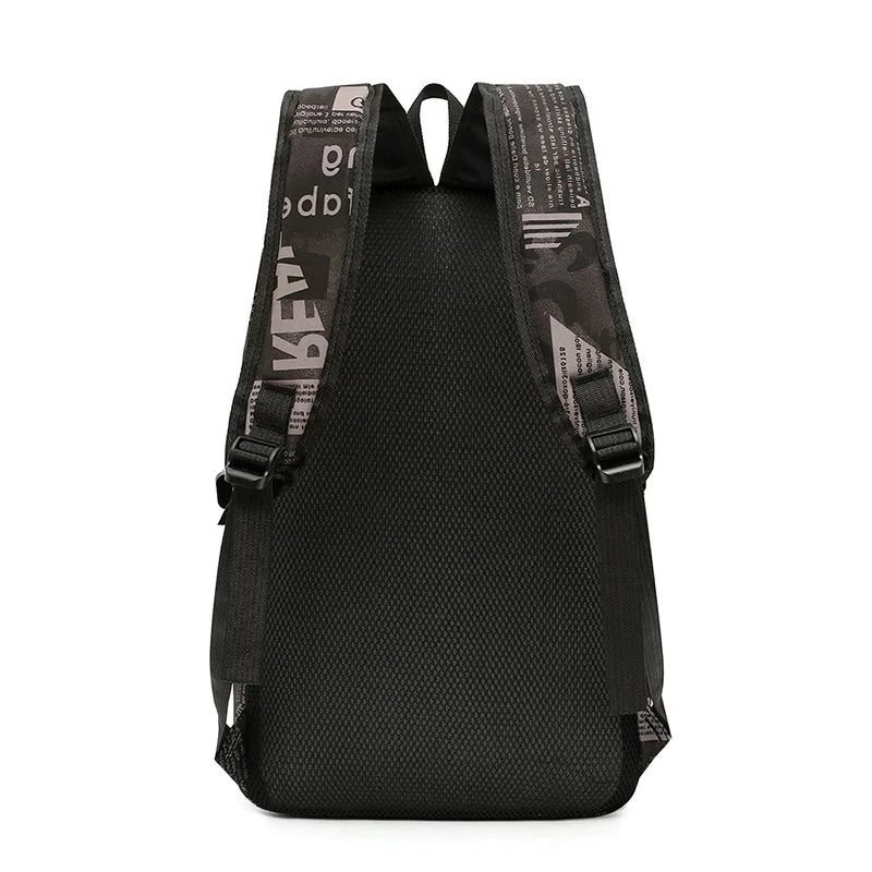 3pcs/set Junior Laptop Backpacks High Schoolbag Boys Men School Backpack