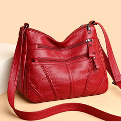 Vintage Leather Crossbody Bag Women | Shoulder Purse