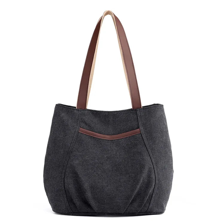 Casual Canvas Tote Shoulder Bag for Women