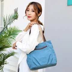 Casual Canvas Tote Shoulder Bag for Women