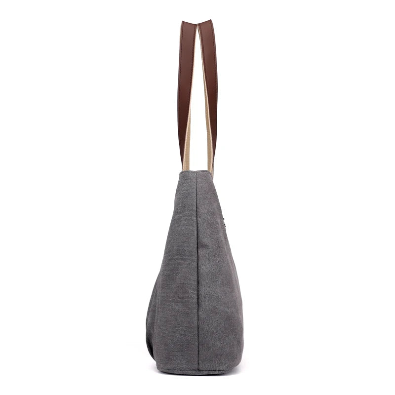Casual Canvas Tote Shoulder Bag for Women