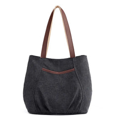 Casual Canvas Tote Shoulder Bag for Women