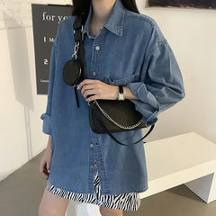 Retro Chain Small Bag Messenger Wild Hong Kong Style Women's Bag