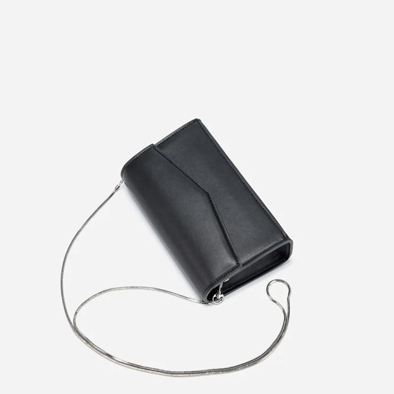 Small Square Messenger Bag with Chain Strap for Women