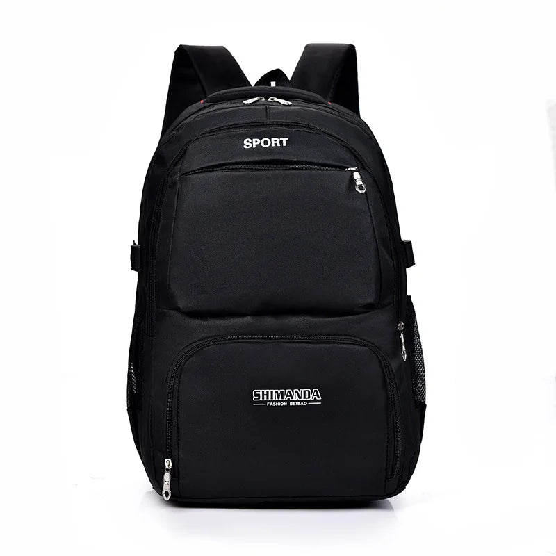 Business Backpack Laptop Bag Men's Large Capacity Solid Backpack