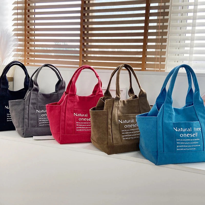 Canvas Art Bag Sen Series Shoulder Bag Female Handbag