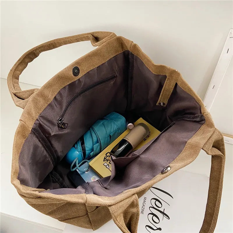 Canvas Art Bag Sen Series Shoulder Bag Female Handbag