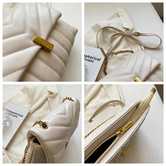 Women's Casual Crossbody Bag - Shoulder Handbag PU Leather