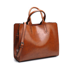 Large Capacity Tote Women Handbags Aged Look Shoulder Bag