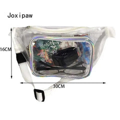 Outdoor Sports Fanny Pack for Women PVC Waist Pack